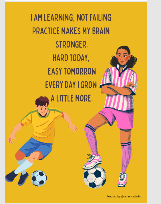 I am learning not failing teen poster